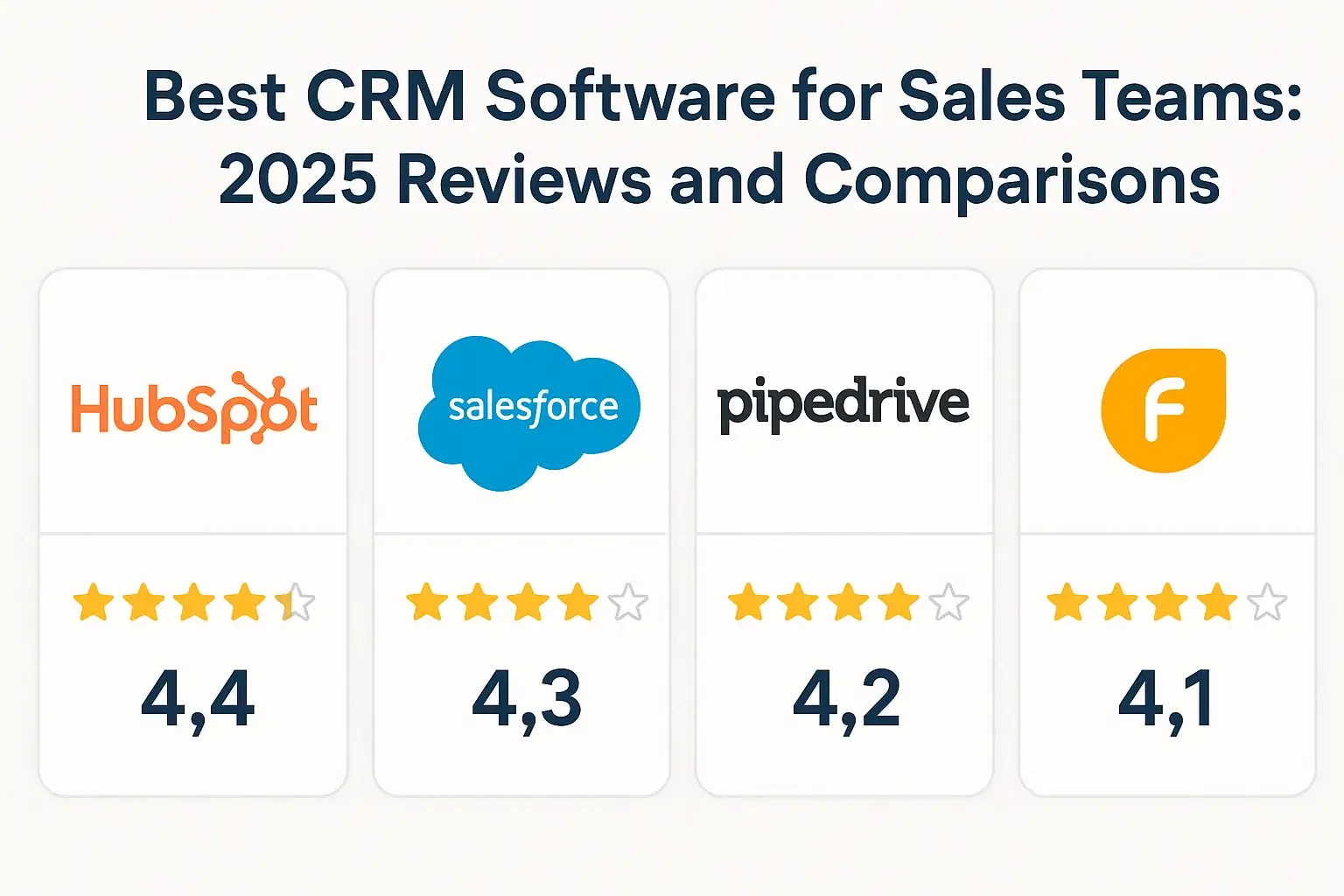 Best CRM Software for Sales Teams: 2025 Reviews and Comparisons Hero Image